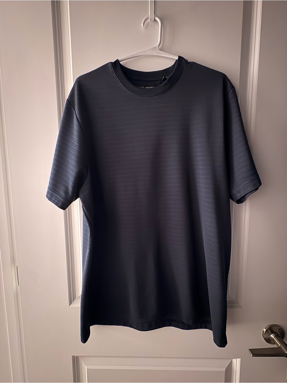 Men's Short Sleeve Crew Neck Tee - Navy Blue